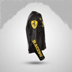 Men's Ferrari Black Genuine COWHIDE Leather Moto Racer Casual Biker Jacket, Christmas Gift For Biker -Jewellery Paradise il fullxfull.5144643294 o7i6