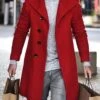 Men Red Woolen Trench Coat Winter Long Coat Red Winter Outwear Long Coat For Men Gift For Men, Gift For Him Christmas Gift Winter Coat -Jewellery Paradise il fullxfull.5145225407 1il7
