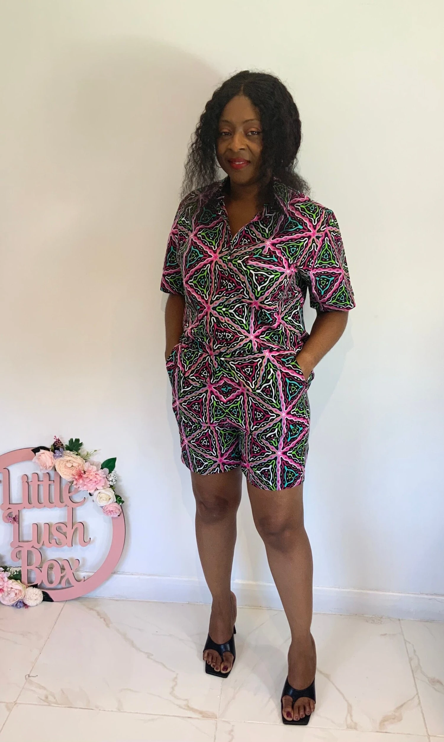 African Print Women’s Shirt And Shorts Summer Occasion Party Christmas Free UK Postage 4 African Print Women’s Shirt And Shorts Summer Occasion Party Christmas Free UK Postage - Image 2