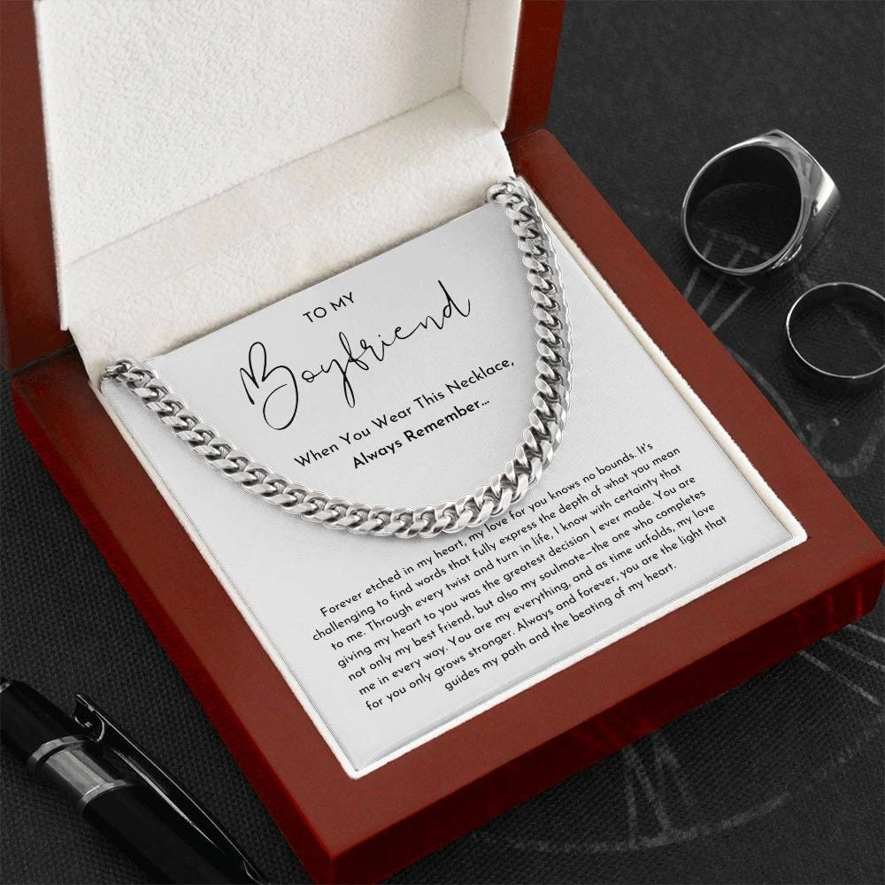 To My Boyfriend Necklace, Boyfriend Gift, Boyfriend Gifts For Christmas, Boyfriend Gift Ideas, Boyfriend Anniversary Gift, Best Boyfriend 7 To My Boyfriend Necklace, Boyfriend Gift, Boyfriend Gifts For Christmas, Boyfriend Gift Ideas, Boyfriend Anniversary Gift, Best Boyfriend - Image 5