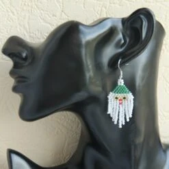 Small Santa Earrings,Beaded Holiday Earrings,Christmas Gift For Her -Jewellery Paradise il fullxfull.5167782894 og5v