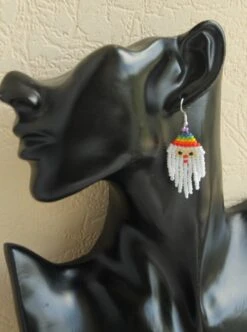 Small Santa Earrings,Beaded Holiday Earrings,Christmas Gift For Her -Jewellery Paradise il fullxfull.5167783610 t43o