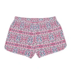 Women's Shorts Pink White Black Gray Lightweight Pockets Elastic Waist Mexican Tile Inspired Print Style Gift -gift Christmas Birthday -Jewellery Paradise il fullxfull.5176012920 qq5n