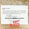 15 X Friends NOUN - Friendship Wish Bracelet Positivity Birthday Christmas School Gift, Bulk, Wholesale, Save