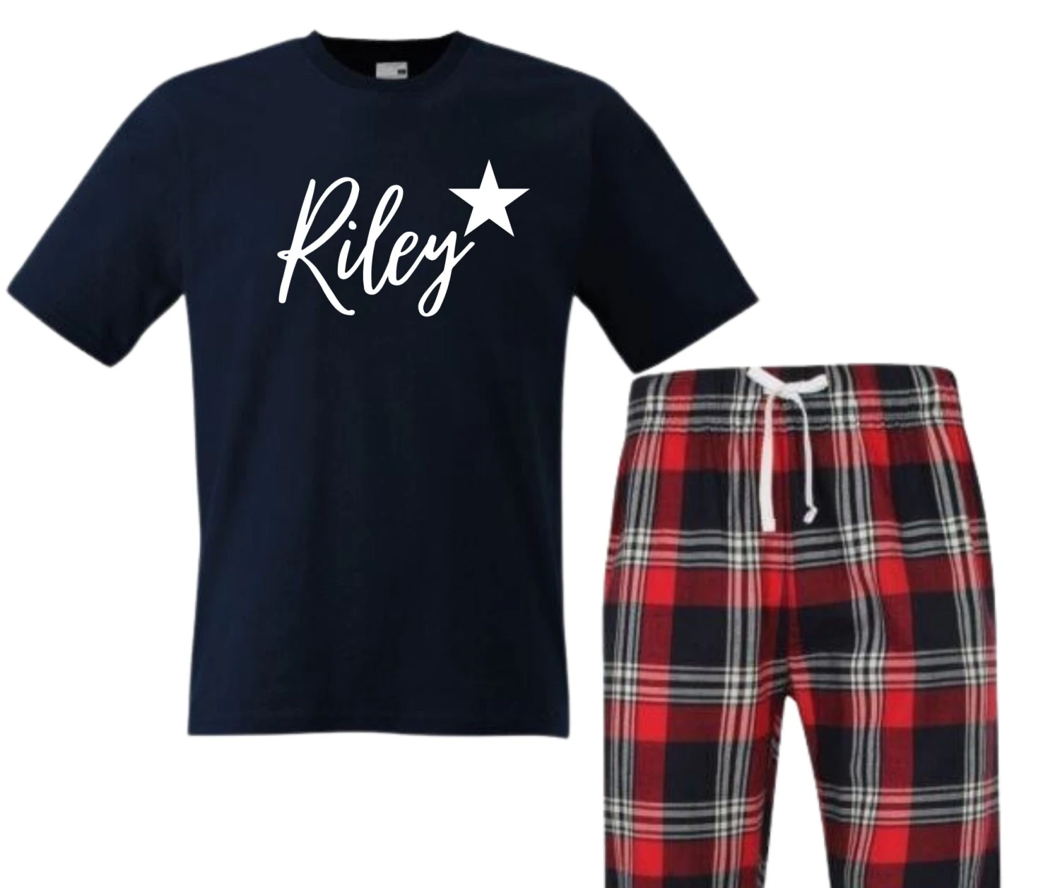 Couples Matching Pyjamas, His And Her Pjs, Personalised Tartan Pyjamas, Valentine PJ Set, Christmas Gift For Boyfriend, Gift For Girlfriend 4 Couples Matching Pyjamas, His And Her Pjs, Personalised Tartan Pyjamas, Valentine PJ Set, Christmas Gift For Boyfriend, Gift For Girlfriend - Image 2