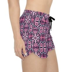Women's Casual Shorts Navy Blue Pink White Raspberry Purple Mexican Tile Bandana Inspired Pattern Print Gift -gift Birthday Christmas 11 Women's Casual Shorts Navy Blue Pink White Raspberry Purple Mexican Tile Bandana Inspired Pattern Print Gift -gift Birthday Christmas -Jewellery Paradise il fullxfull.5180298900 db7h