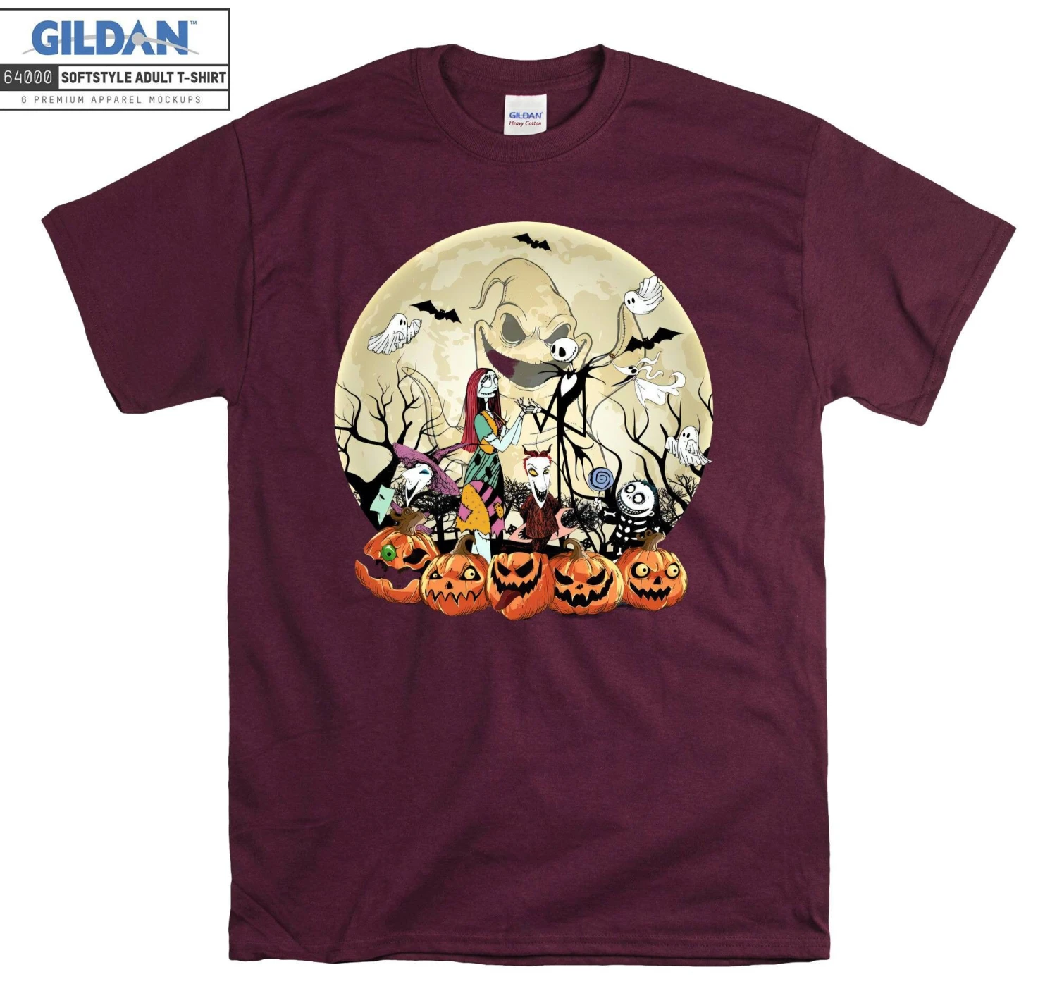 The Nightmare Before Christmas T-shirt Hoodie Kids Child Tote Bag Tshirt S-M-L-XL-XXL-3XL-4XL-5XL Gildan Oversized Men Women Unisex H212 5 The Nightmare Before Christmas T-shirt Hoodie Kids Child Tote Bag Tshirt S-M-L-XL-XXL-3XL-4XL-5XL Gildan Oversized Men Women Unisex H212 - Image 3