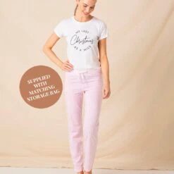 Last Christmas As A Miss Ladies/Womens Pyjama Set Bag Pajamas Gift For Fiancee Future Wife Gift Last Christmas Miss Bride To Be Pyjamas