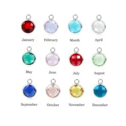 Heart Birthstone Engraved Necklace, Personalized Necklace, Mother's Day Christmas Gift, Engraved Necklace, Last Name DIY Necklace -Jewellery Paradise il fullxfull.5185283326 st43