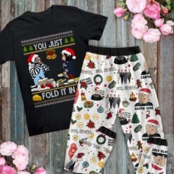 You Just Fold It In Pajamas Set, Christmas Pajamas Set Women, Cute Christmas Pajamas,Womens Pajamas Set, Family Pajamas Set