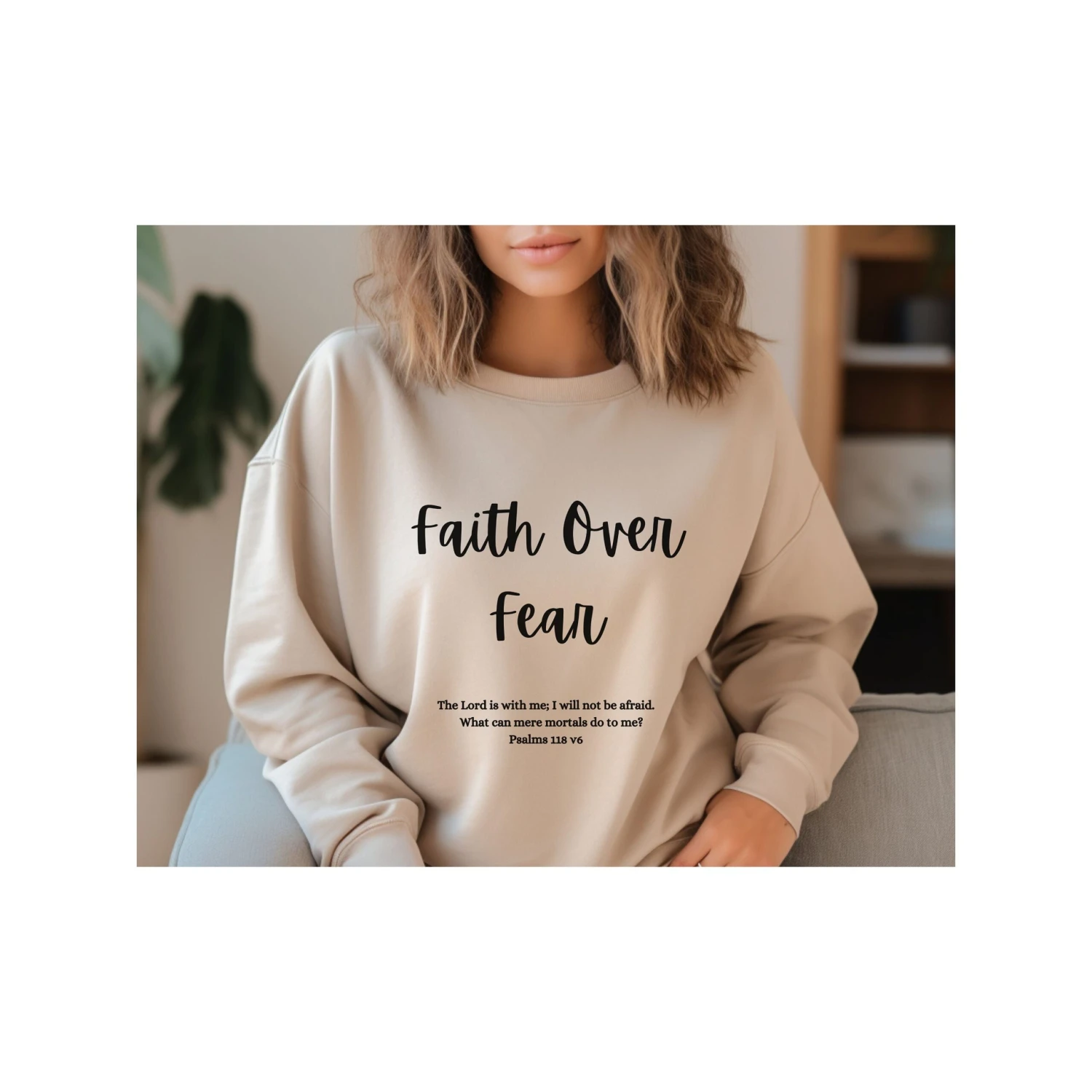 Faith Over Fear Sweatshirt, Christian Gift, Faith Gift, Christian Shirts, Jesus, Faith Shirt, Christmas Gift, Birthday Gift, Bible Verse 4 Faith Over Fear Sweatshirt, Christian Gift, Faith Gift, Christian Shirts, Jesus, Faith Shirt, Christmas Gift, Birthday Gift, Bible Verse - Image 2