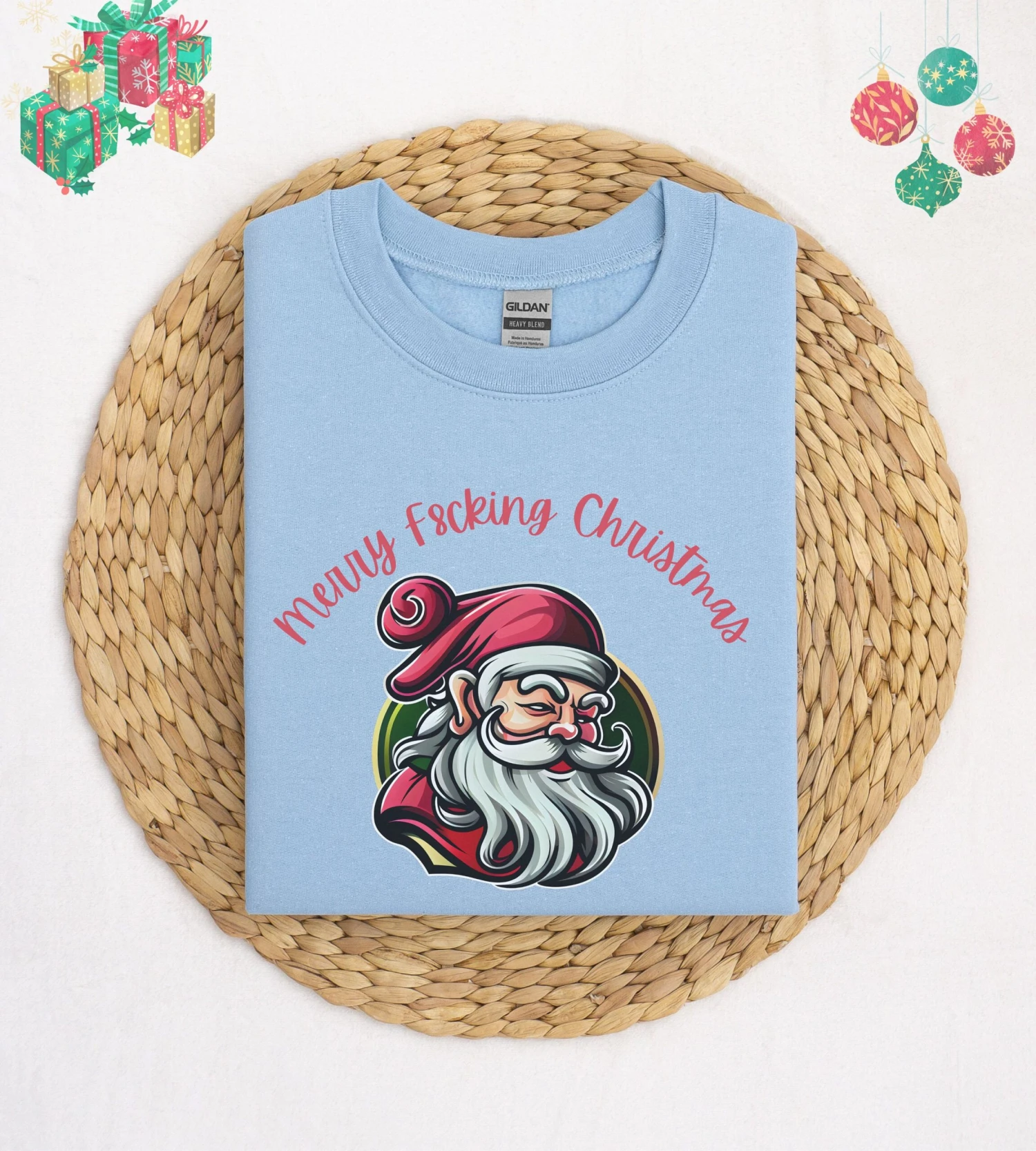 Rude Christmas Unisex Sweatshirt For Her Or Him Ugly Festive Sweatshirt For Bah Humbug Merry F**ing Christmas Jumper Gift For Your Loved One 9 Rude Christmas Unisex Sweatshirt For Her Or Him Ugly Festive Sweatshirt For Bah Humbug Merry F**ing Christmas Jumper Gift For Your Loved One - Image 7