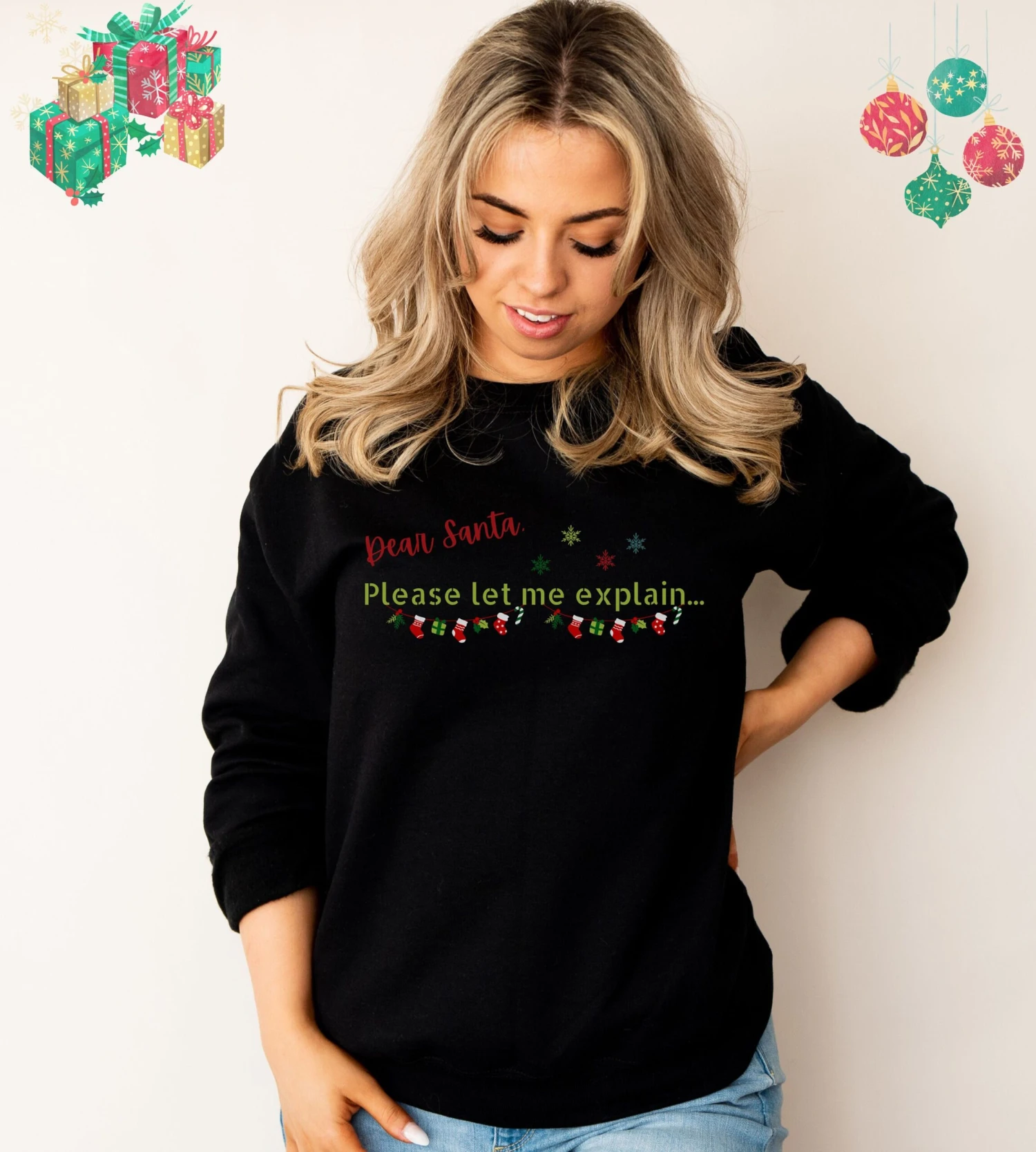 Funny Christmas Unisex Sweatshirt For Her Or Him Cozy Festive Sweatshirt For Christmas Lover Cheeky Funny Jumper A Gift For Your Loved One 7 Funny Christmas Unisex Sweatshirt For Her Or Him Cozy Festive Sweatshirt For Christmas Lover Cheeky Funny Jumper A Gift For Your Loved One - Image 5