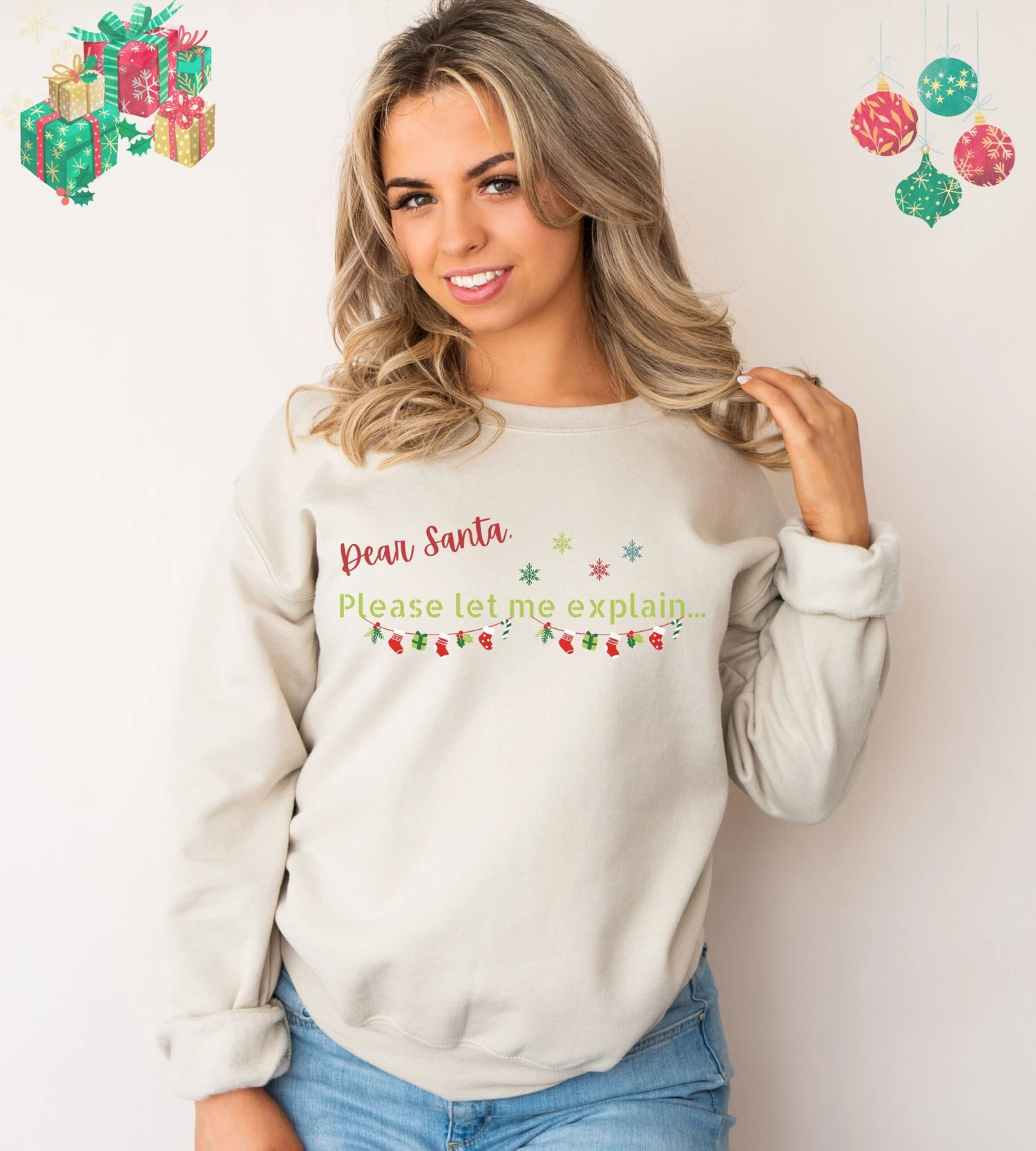 Funny Christmas Unisex Sweatshirt For Her Or Him Cozy Festive Sweatshirt For Christmas Lover Cheeky Funny Jumper A Gift For Your Loved One 4 Funny Christmas Unisex Sweatshirt For Her Or Him Cozy Festive Sweatshirt For Christmas Lover Cheeky Funny Jumper A Gift For Your Loved One - Image 2