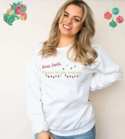 Funny Christmas Unisex Sweatshirt For Her Or Him Cozy Festive Sweatshirt For Christmas Lover Cheeky Funny Jumper A Gift For Your Loved One