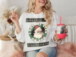 Santa Christmas Sweatshirt, Christmas Santa Cluse I Got My Eyes On You Sweatshirt, Funny Christmas Seawater, Gifts For Christmas Crewneck. 20 Santa Christmas Sweatshirt, Christmas Santa Cluse I Got My Eyes On You Sweatshirt, Funny Christmas Seawater, Gifts For Christmas Crewneck. -Jewellery Paradise il fullxfull.5187288104 rn0j