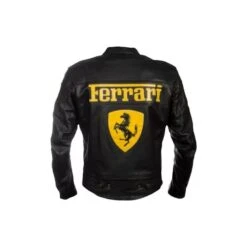 Mens Ferrari Black Genuine Sheepskin Leather Moto Racer Casual Biker Jacket, Christmas Gift For Biker -Jewellery Paradise il fullxfull.5187481828 gbyr