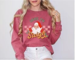 Comfort Colors® Here To Sleigh Christmas Sweatshirt, Ho,Ho,Ho Santa Sweatshirt, Nasty Santa Sweatshirt, Waving Santa, Winking Santa, Sweater 16 Comfort Colors® Here To Sleigh Christmas Sweatshirt, Ho,Ho,Ho Santa Sweatshirt, Nasty Santa Sweatshirt, Waving Santa, Winking Santa, Sweater -Jewellery Paradise il fullxfull.5187828504 2xjw