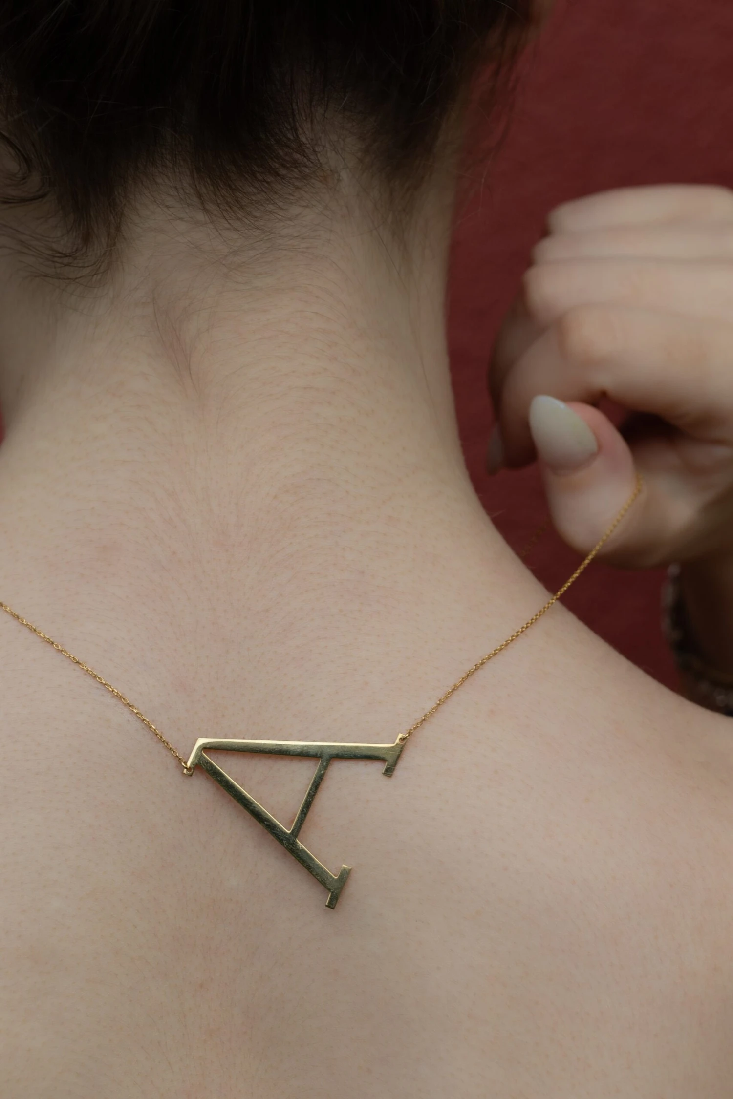 Large Sideway Initial Necklace, Gold Initials, Gold Letter Necklace, Alphabet Necklace, Gift To Her, Big Letter Necklace, Christmas Gifts 3 Large Sideway Initial Necklace, Gold Initials, Gold Letter Necklace, Alphabet Necklace, Gift To Her, Big Letter Necklace, Christmas Gifts