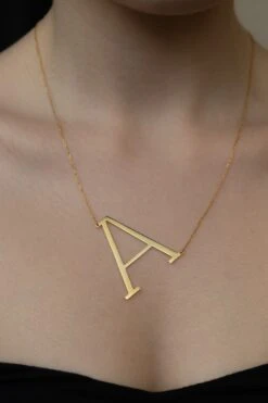 Large Sideway Initial Necklace, Gold Initials, Gold Letter Necklace, Alphabet Necklace, Gift To Her, Big Letter Necklace, Christmas Gifts 16 Large Sideway Initial Necklace, Gold Initials, Gold Letter Necklace, Alphabet Necklace, Gift To Her, Big Letter Necklace, Christmas Gifts -Jewellery Paradise il fullxfull.5191053188 me0v