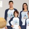 Cute Personalized Penguin Christmas Pyjamas For The Whole Family, Xmas Pjs For Mum, Dad, Children, Baby And Dog Created In A Festive Design -Jewellery Paradise il fullxfull.5191747830 jogo