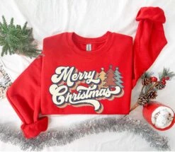 Christmas Sweatshirt, Womens Christmas Sweatshirt, Christmas Sweatshirts For Women, Christmas Gift Women,Merry Christmas Sweatshirt