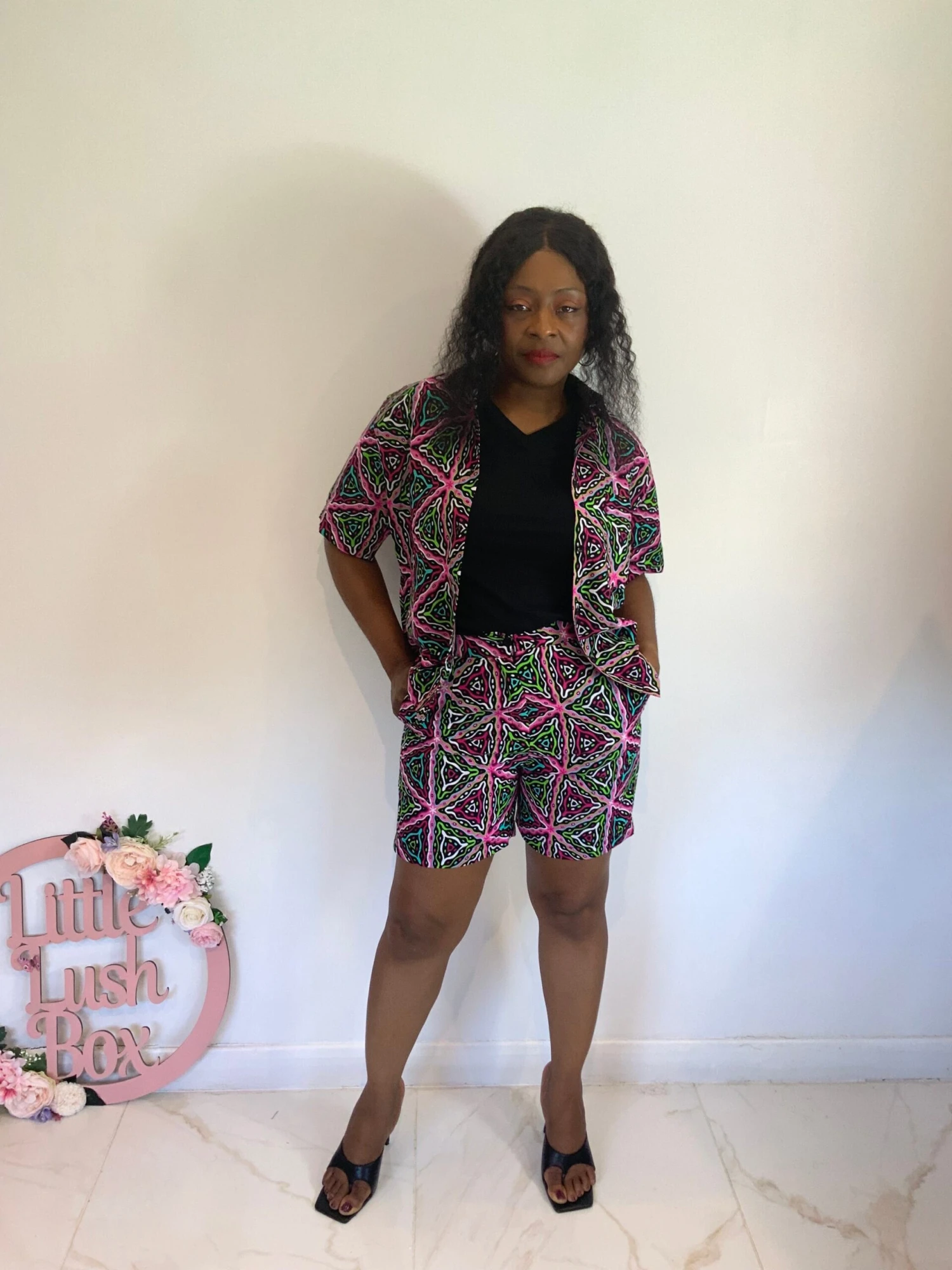 African Print Women’s Shirt And Shorts Summer Occasion Party Christmas Free UK Postage 7 African Print Women’s Shirt And Shorts Summer Occasion Party Christmas Free UK Postage - Image 5