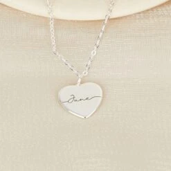 Personalize Name Heart Necklace, Double Heart Necklace, Heart Pendant, Gift For Mum, Gift For Grandma, New Mum Gift, Christmas Gift 14 Personalize Name Heart Necklace, Double Heart Necklace, Heart Pendant, Gift For Mum, Gift For Grandma, New Mum Gift, Christmas Gift -Jewellery Paradise il fullxfull.5228550521 qc49