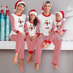 Family Matching Pajamas Family Christmas Pjs Pajamas Set Printed Long Sleeved Fashion Casual Suit Gift For Family Christmas Outfit Winter -Jewellery Paradise il fullxfull.5228900967 au21