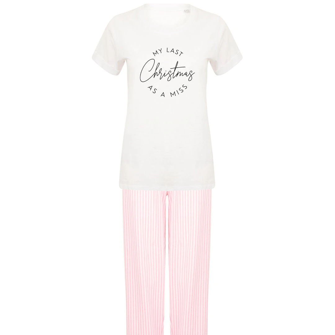 Last Christmas As A Miss Ladies/Womens Pyjama Set Bag Pajamas Gift For Fiancee Future Wife Gift Last Christmas Miss Bride To Be Pyjamas 8 Last Christmas As A Miss Ladies/Womens Pyjama Set Bag Pajamas Gift For Fiancee Future Wife Gift Last Christmas Miss Bride To Be Pyjamas - Image 6