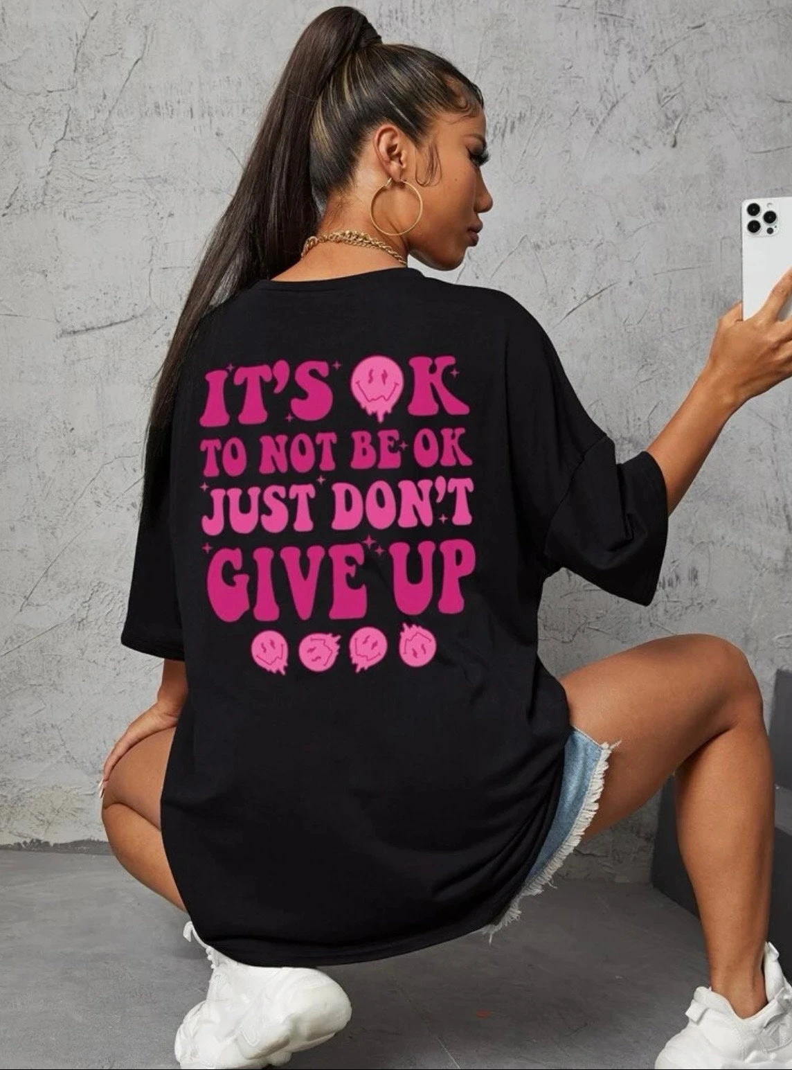 Personalize It’s OK Don’t Give Up T-shirt, Relaxed Tshirt , Women’s Clothes , Women’s T-shirt , Girls Accessories, Christmas Gifts ,gift 3 Personalize It’s OK Don’t Give Up T-shirt, Relaxed Tshirt , Women’s Clothes , Women’s T-shirt , Girls Accessories, Christmas Gifts ,gift
