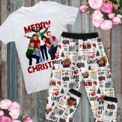 1-Direction Merry Christmas Pajamas Set, I Love Liam Christmas Pajamas Set Women, Cute Christmas Pajamas, Pajamas Set, Family Pajamas Set