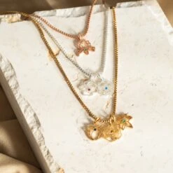 Birth Flower Necklace, Combined Birth Flower Necklace, Bridesmaids Gift, Birth Flower Jewelry, Personalised Necklace, Christmas Gift For Her