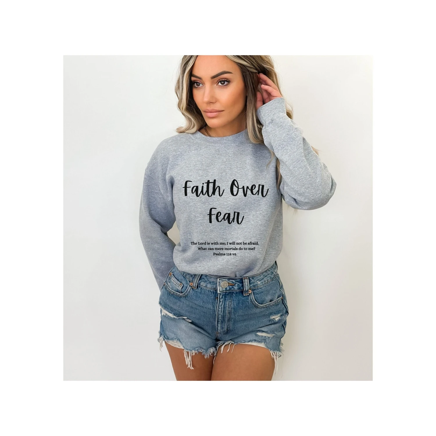 Faith Over Fear Sweatshirt, Christian Gift, Faith Gift, Christian Shirts, Jesus, Faith Shirt, Christmas Gift, Birthday Gift, Bible Verse 3 Faith Over Fear Sweatshirt, Christian Gift, Faith Gift, Christian Shirts, Jesus, Faith Shirt, Christmas Gift, Birthday Gift, Bible Verse