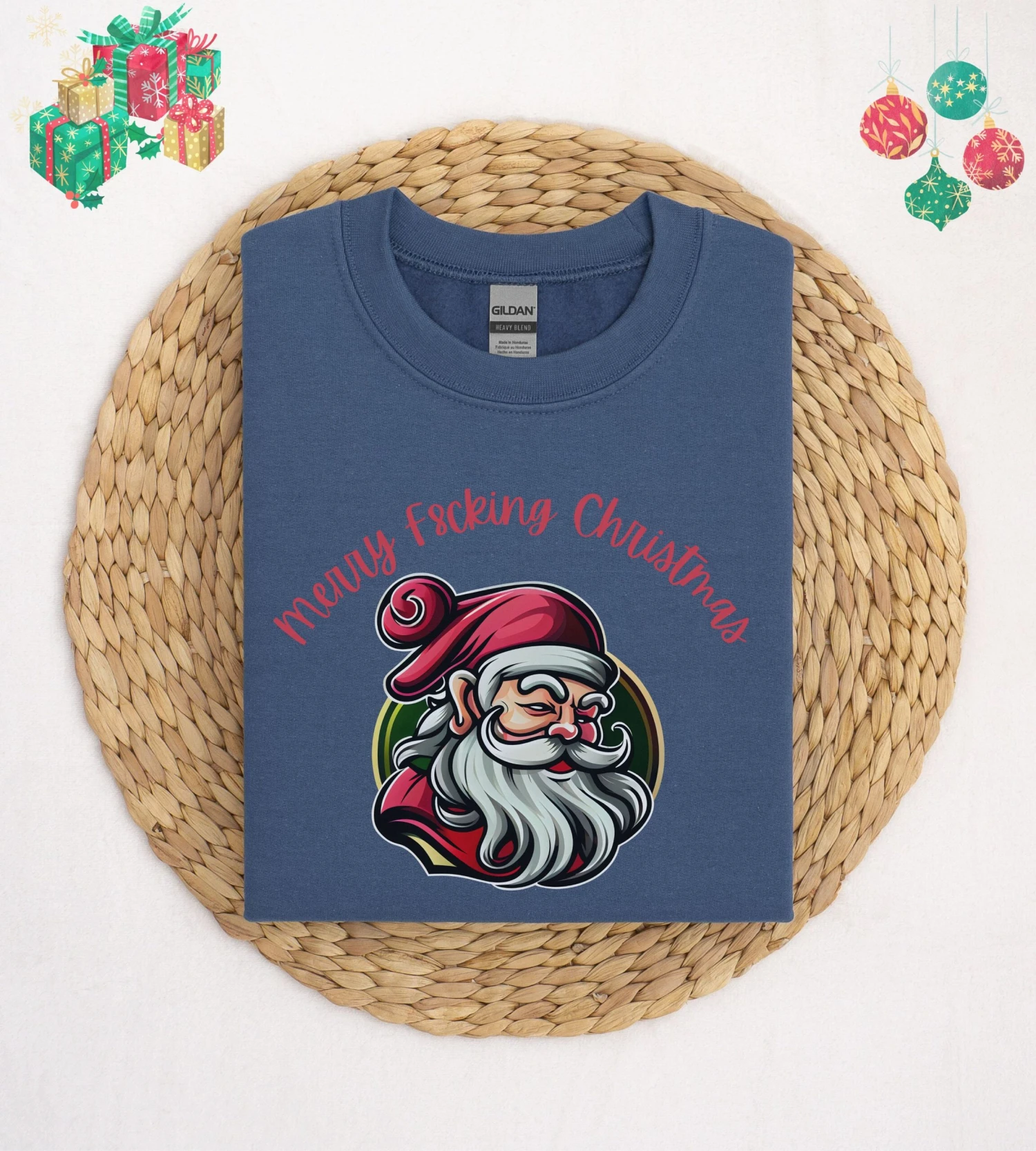 Rude Christmas Unisex Sweatshirt For Her Or Him Ugly Festive Sweatshirt For Bah Humbug Merry F**ing Christmas Jumper Gift For Your Loved One 10 Rude Christmas Unisex Sweatshirt For Her Or Him Ugly Festive Sweatshirt For Bah Humbug Merry F**ing Christmas Jumper Gift For Your Loved One - Image 8