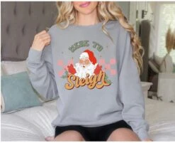 Comfort Colors® Here To Sleigh Christmas Sweatshirt, Ho,Ho,Ho Santa Sweatshirt, Nasty Santa Sweatshirt, Waving Santa, Winking Santa, Sweater 15 Comfort Colors® Here To Sleigh Christmas Sweatshirt, Ho,Ho,Ho Santa Sweatshirt, Nasty Santa Sweatshirt, Waving Santa, Winking Santa, Sweater -Jewellery Paradise il fullxfull.5236052307 r9ht
