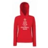 Mum Keep Calm Football Red White Text Hoodie Hoody Novelty Gift Item Jumper Mothers Day Christmas Birthday