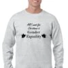 Feminist Funny Christmas Jumper 'All I Want...' Gender Equality Sweatshirt Jumper Grey/Black Seasonal Feminism S M L Xl Xxl -Jewellery Paradise il fullxfull.859392380 kkbt