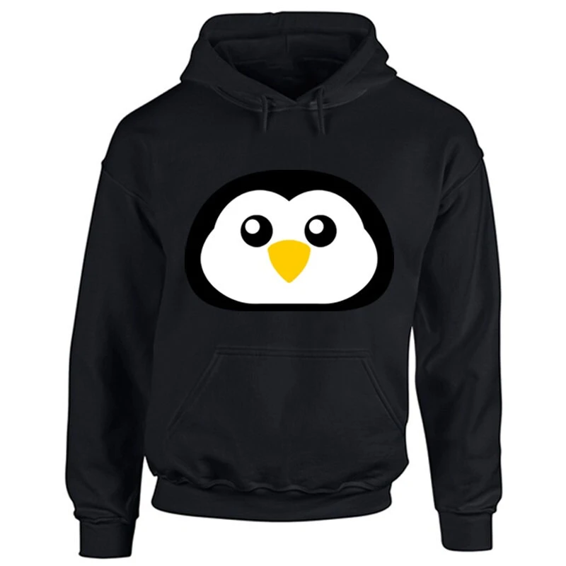 Adults Funny Penguin Face Hoodie - Cute Animal Lover Hooded Top - Christmas Winter Present Unisex Xmas Mens Ladies Pullover Hood 6 Adults Funny Penguin Face Hoodie - Cute Animal Lover Hooded Top - Christmas Winter Present Unisex Xmas Mens Ladies Pullover Hood - Image 4